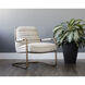 Lincoln Beige Linen Lounge Chair